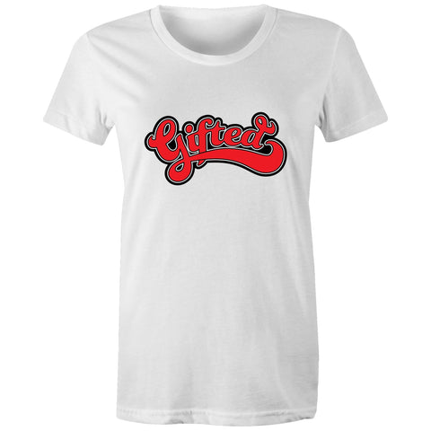Gifted Varsity Red - Women's Maple Tee