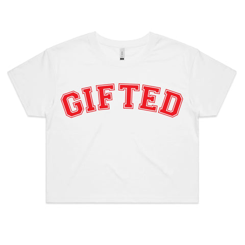 Gifted College - Womens Crop Tee