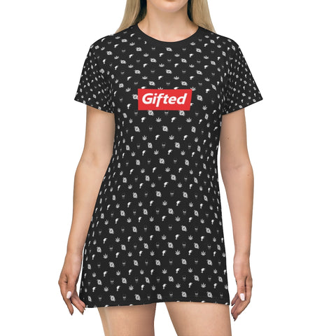 Gifted Supreme – All Over Print T-Shirt Dress