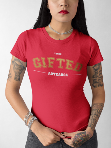 Gifted Aotearoa College Gold - Women's Maple Tee