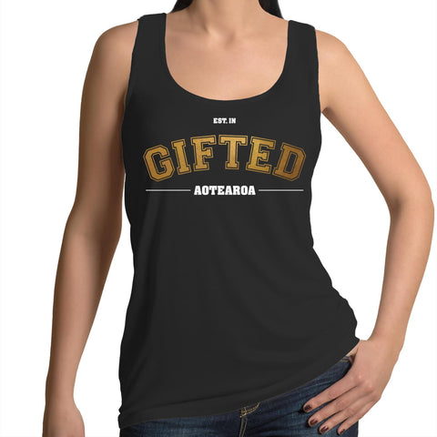 Gifted Aotearoa College Gold - Womens Singlet