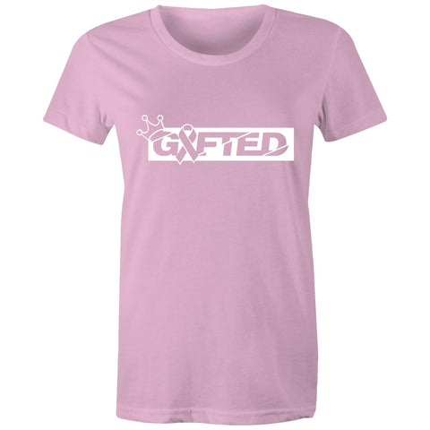 Gifted Breast Cancer Support- Women's Maple Tee
